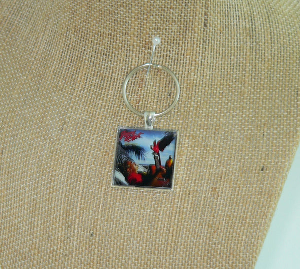 Jimmy Buffett Album Cover Necklace & Keychain: Iconic Rock Music Memorabilia | Unique Fan Gift Accessory Songs You Know By Heart