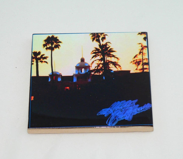 The Eagles Album Ceramic Coaster Set: Retro Music Decor for Fans 4.25” The Eagels Coasters