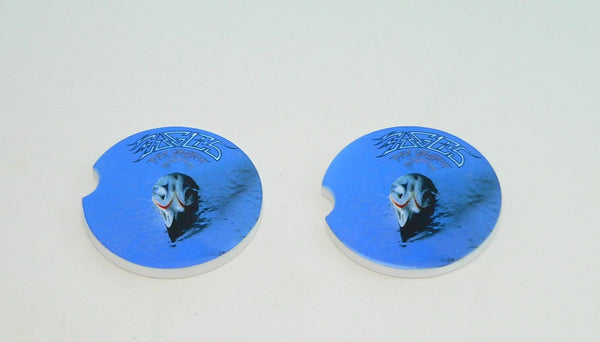 Handmade Eagles Album Cover Car Coasters Sandstone Set of 2