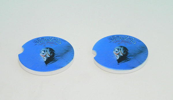 Handmade Eagles Album Cover Car Coasters Sandstone Set of 2