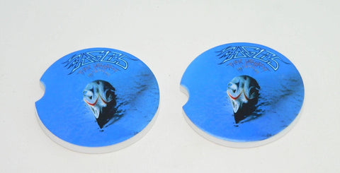 Handmade Eagles Album Cover Car Coasters Sandstone Set of 2