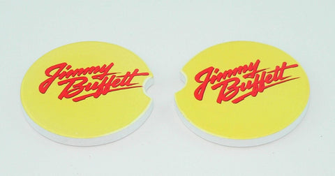 Jimmy Buffet Album Cover Car Coasters: Sandstone Drink Holders for Music Lovers | Unique Cupholder Accessories Gift