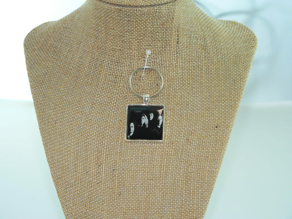 Van Halen OU812 Album Cover Necklace or Key Chain, Vintage Music Jewelry, Retro Pop Culture Gift, Handmade Music Lover Accessory
