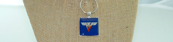Van Halen II Album Cover Necklace & Key Chain: Vintage Music Jewelry Gift for Rock Lovers
