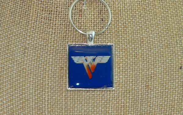 Van Halen II Album Cover Necklace & Key Chain: Vintage Music Jewelry Gift for Rock Lovers
