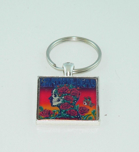 Vintage Grateful Dead Album Cover Necklace or Keychain: Best Of Grateful Dead Music Jewelry for Pop Culture Lovers