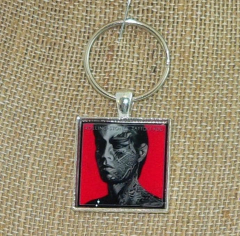 Rolling Stones Tattoo You Album Necklace or Keychain: Iconic Rock Music Accessory for Fans