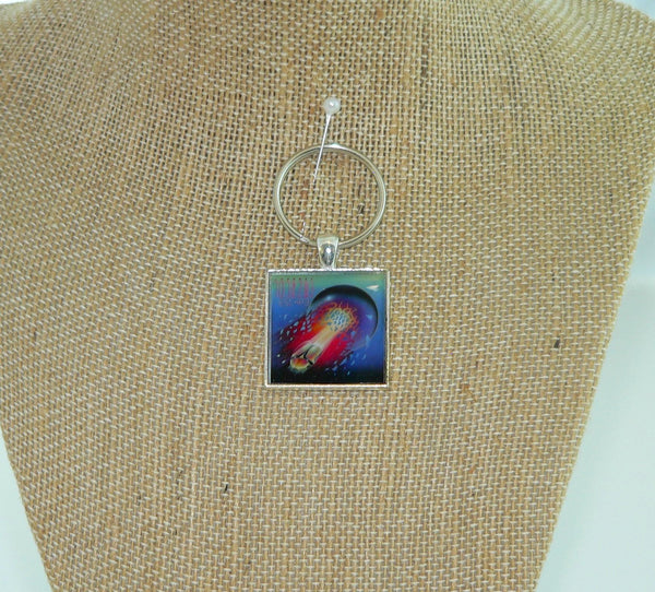 Journey Escape Album Necklace & Keychain: Iconic Rock Music Fan Accessory | Memorabilia Gift
