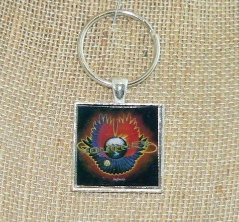Journey Infinity Album Necklace & Keychain: Iconic Rock Music Fan Accessory | Memorabilia Gift