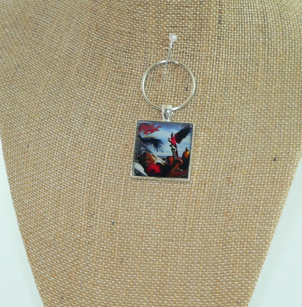 Jimmy Buffett Album Cover Necklace & Keychain: Iconic Rock Music Memorabilia | Unique Fan Gift Accessory Songs You Know By Heart